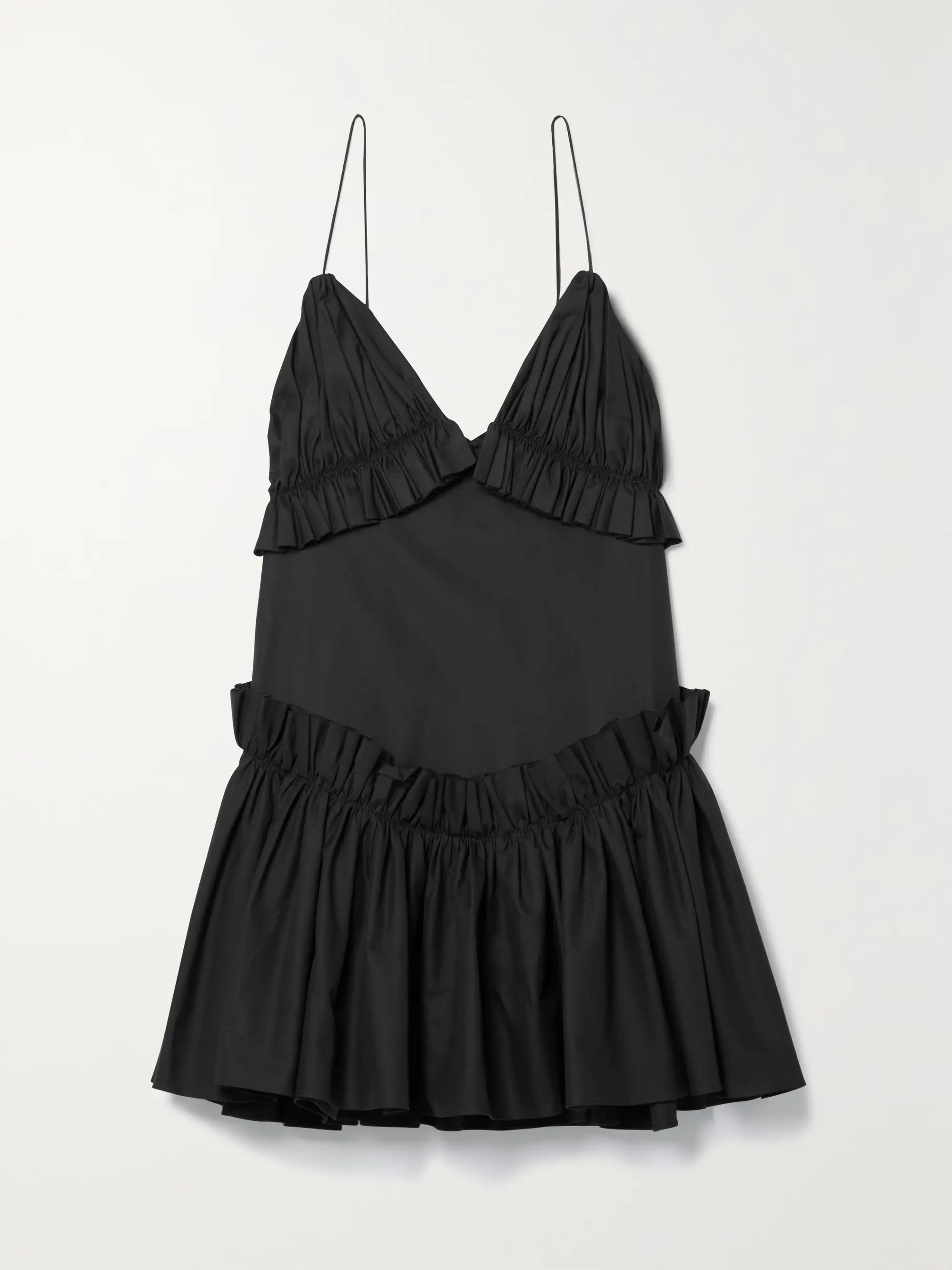Ade open-back pleated cotton-twill mini dress | NET-A-PORTER (US)
