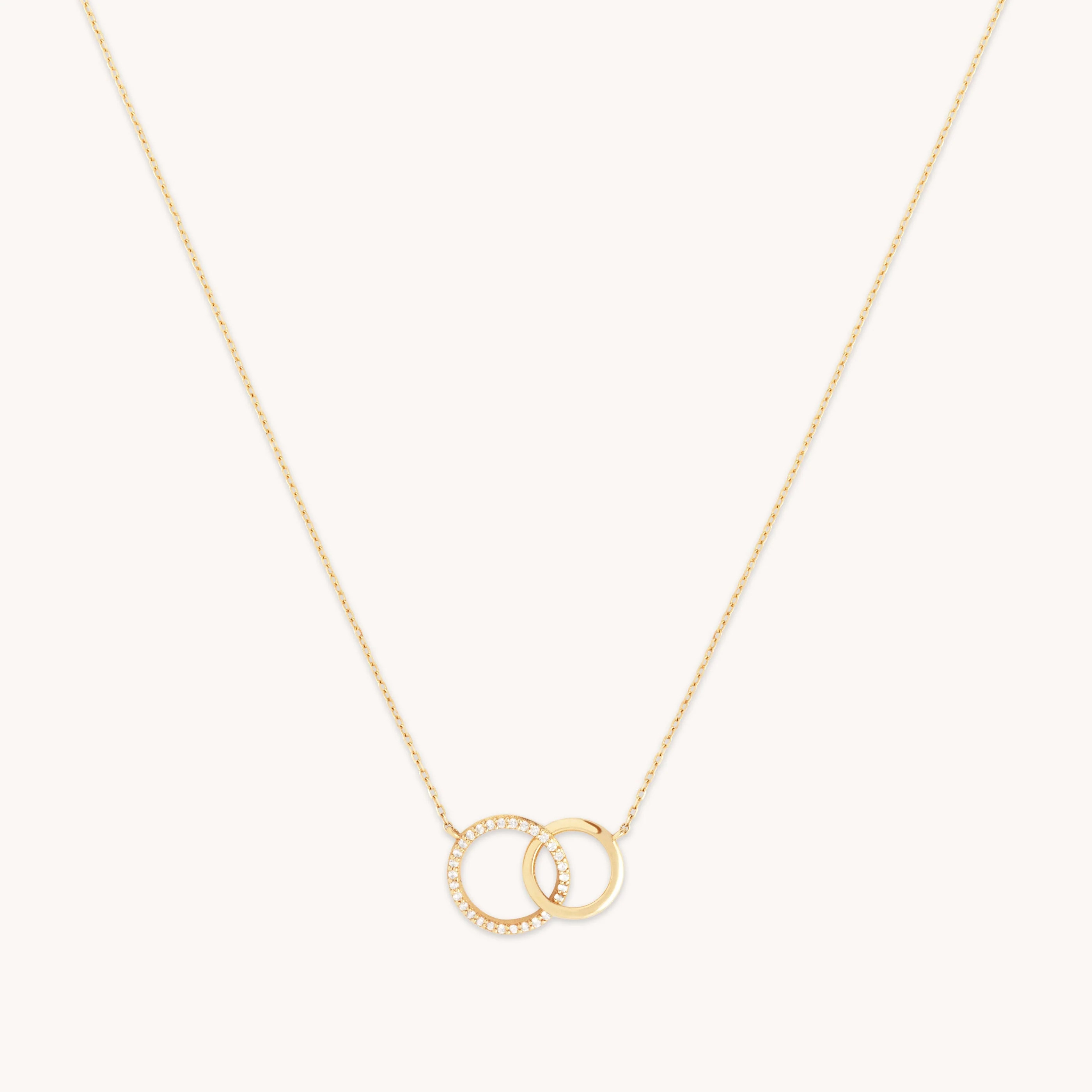 Orbit Topaz Necklace in Solid Gold | Astrid & Miyu UK
