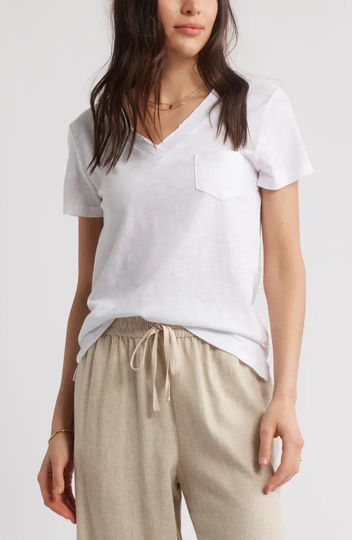Cotton & Modal V-Neck T-Shirt | Nordstrom