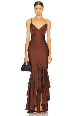 Lovers and Friends Cleo Gown in Chocolate Brown from Revolve.com | Revolve Clothing (Global)