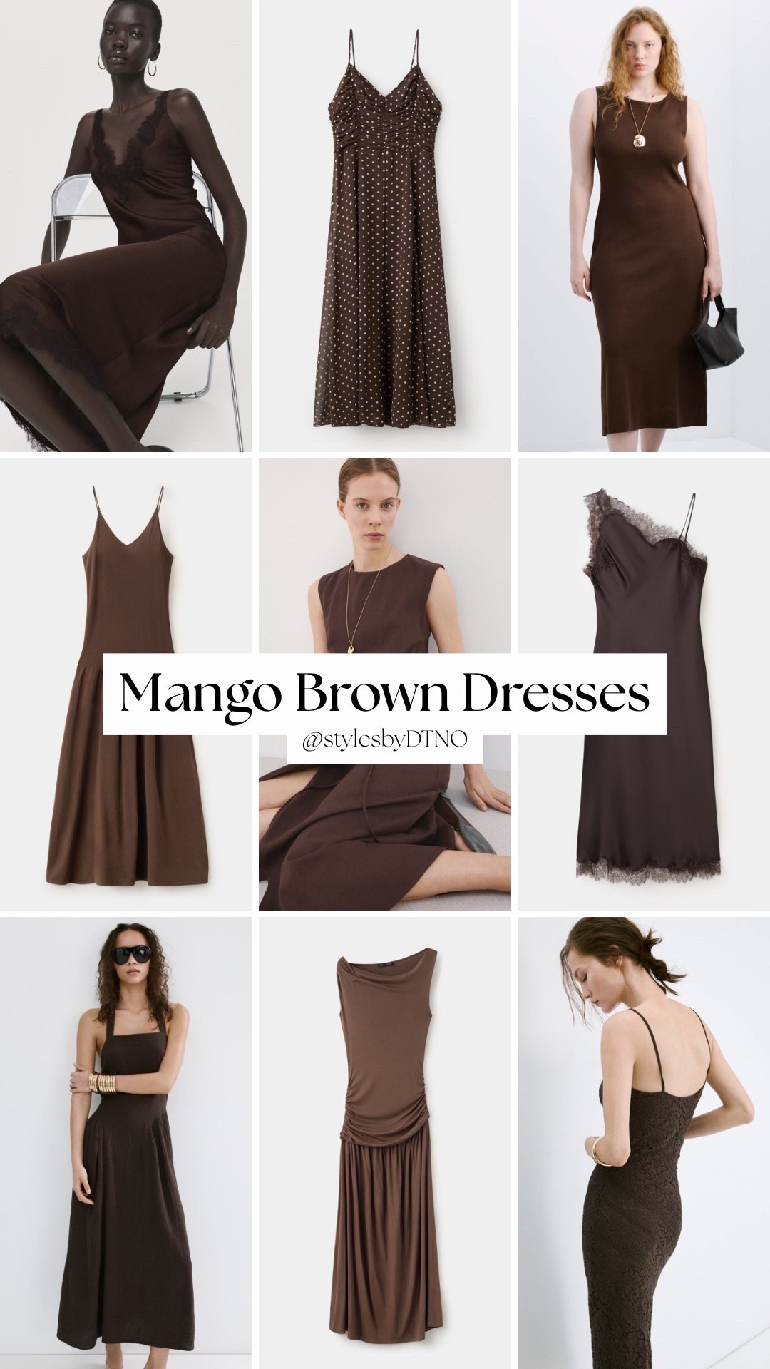 My top picks of brown dresses from Mango (scroll below for more options)

Tags: New Arrivals, Best Sellers, What To Wear, Summer Fashion, Linen Dress, Stylist Picks, Maxi Dress, Fashion Finds 2026, Occasion Dress, Outfit Ideas, Neutral Fashion, Back In Stock, Lace Trim Dress, Vacation Outfit, Summer Dress,

#LTKootd #LTKSeasonal #LTKSaleAlert