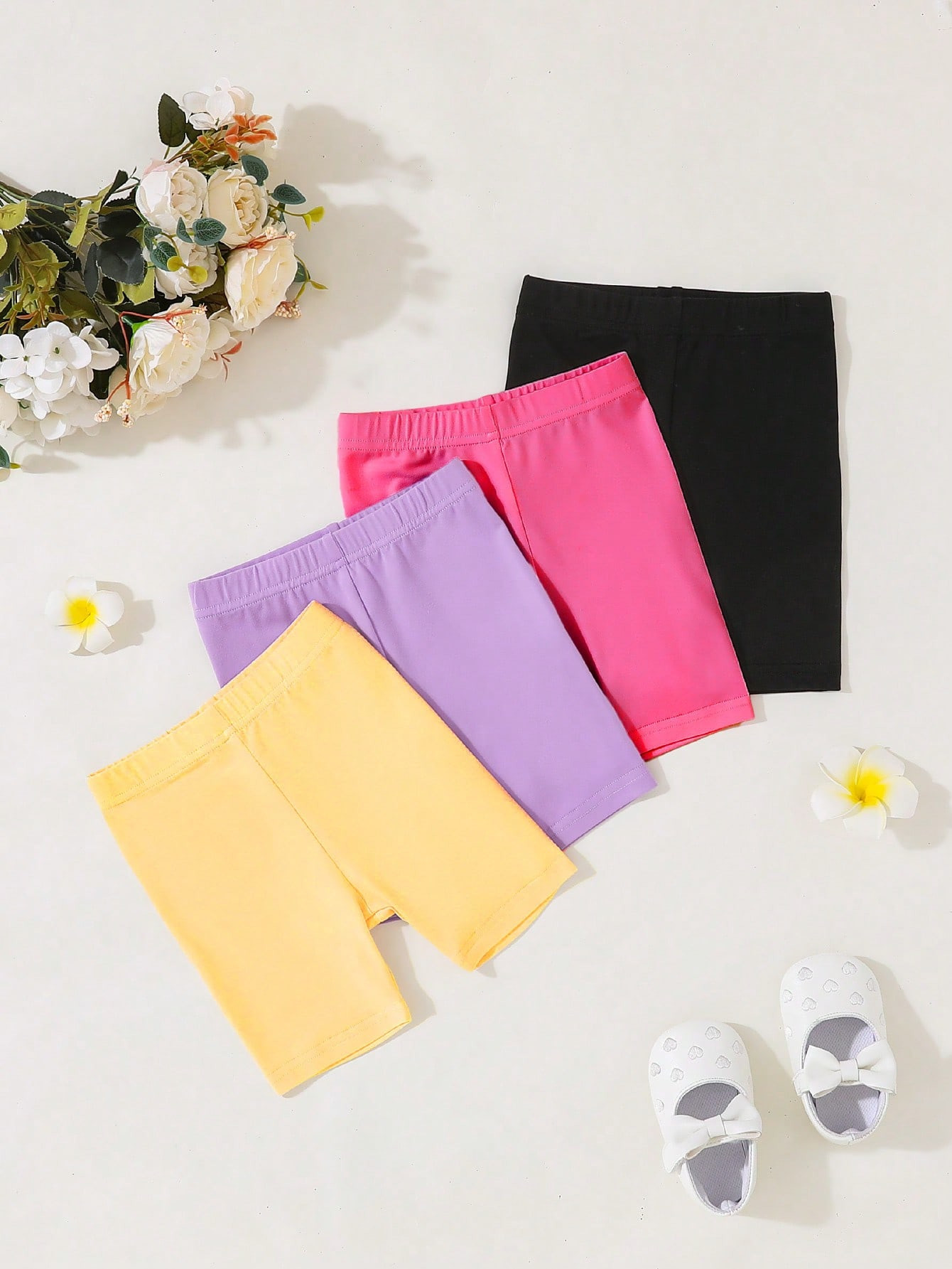 Trends4pcs Baby Girls' Comfortable Casual Shorts For Daily Wear, Perfect As Underwear Or Outwear,... | SHEIN