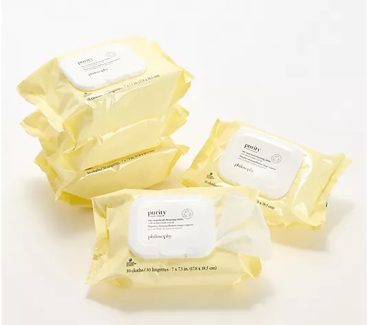 Make Your Selection: philosophy purity made simple facial cleansing cloths 5 pack | QVC