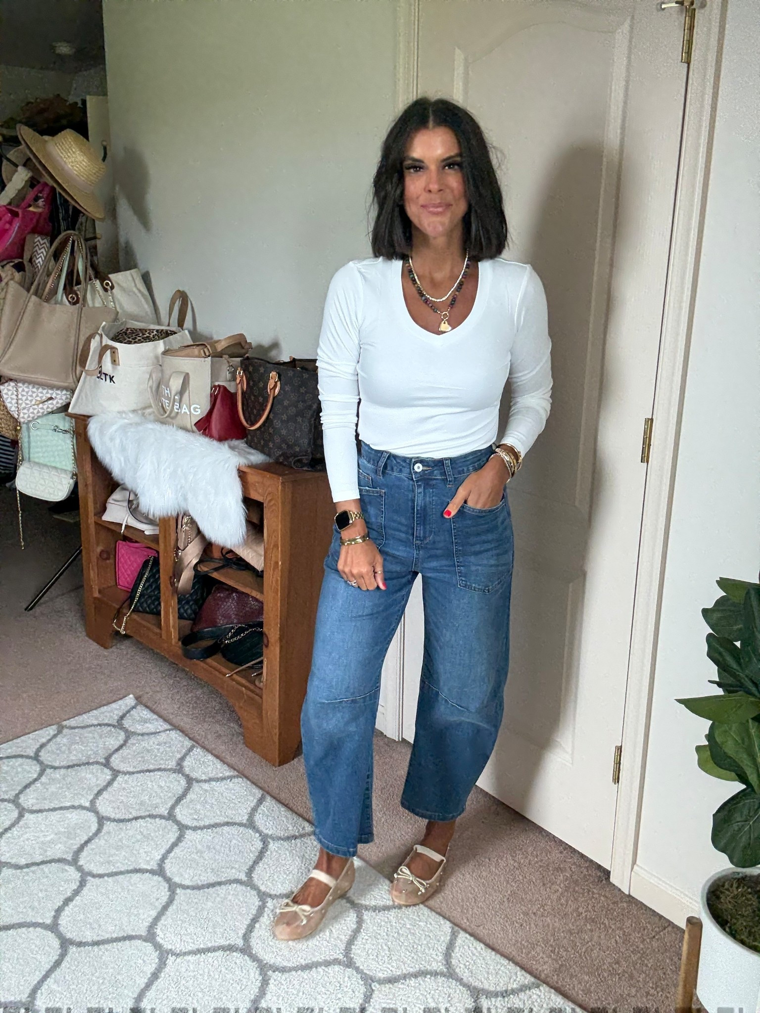 Size small in tee Size 2 in jeans Shoes tts

#LTKSeasonal #LTKFindsUnder100