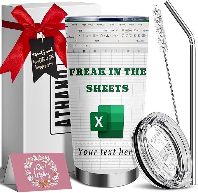 ATHAND Customized Mug Gifts-Accountant Funny Cups- Freak In The Sheets Excel Mug-Excel Shortcut -... | Amazon (US)