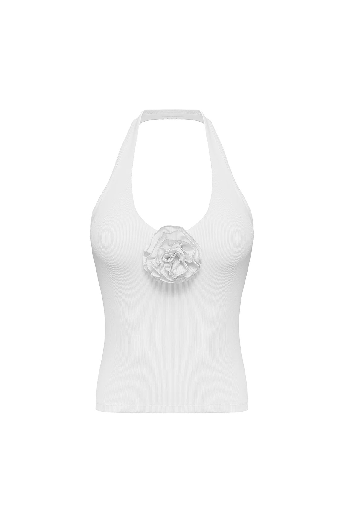Halter-Neck Floral Tank Top | WISKIIACTIVE