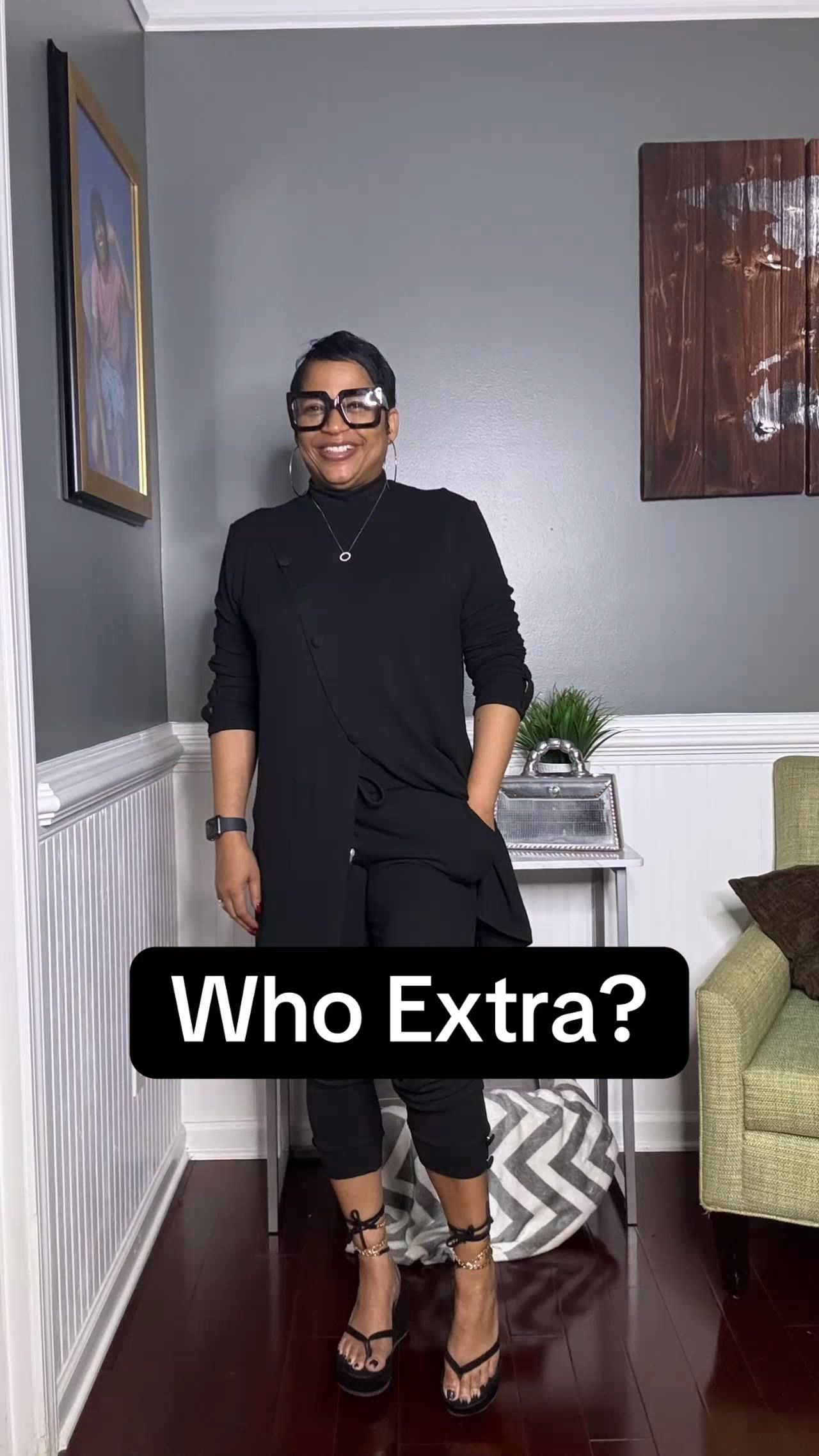 Why be EXTRA? WHY NOT?  Statement trendy glasses level up your style effortlessly! Classy frames are alway in style 

 #LTKOver40 #LTKFindsUnder50 #LTKStyleTip