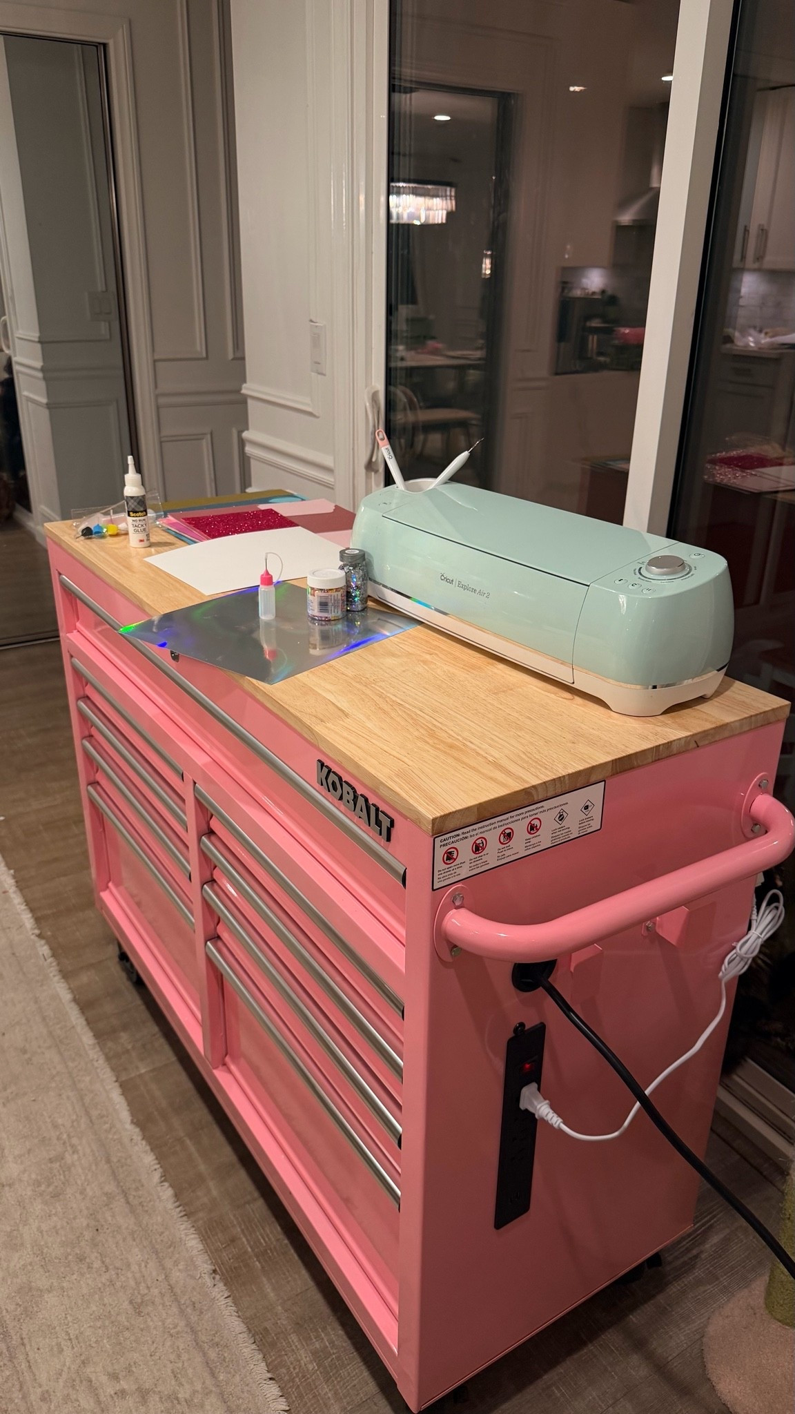 Kobalt pink work bench craft table organizer

#LTKmomlife #LTKHome