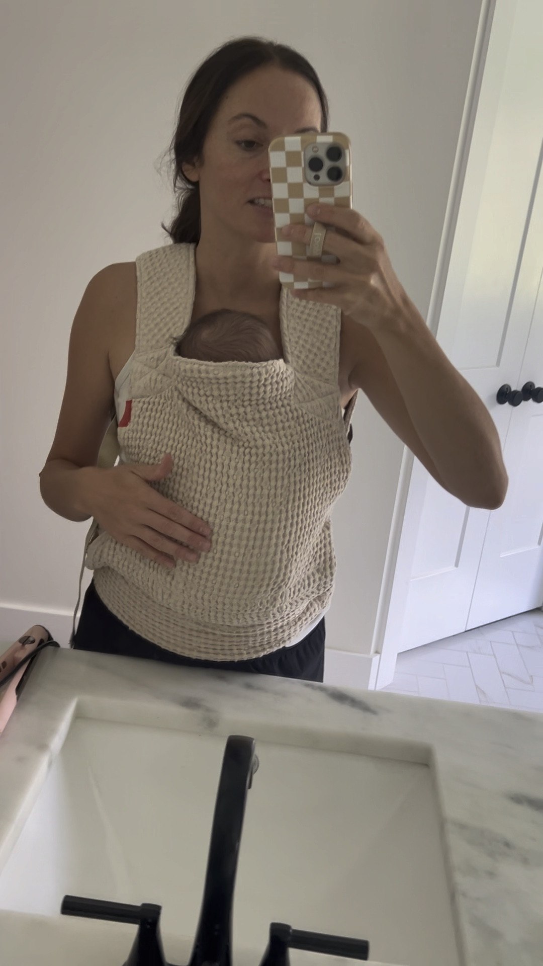 Baby carrier! Love the color and texture from Sakura 🙌🏼

#LTKFamily #LTKBaby #LTKBump