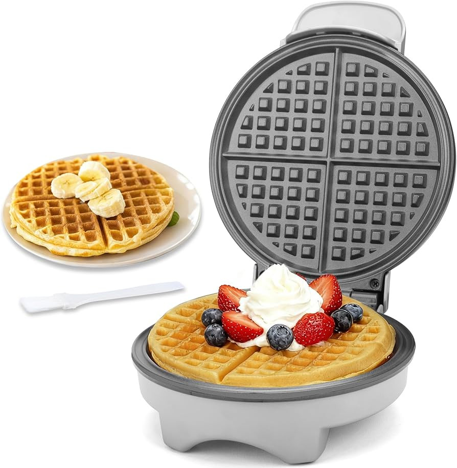 7 Inches Classic Waffle Maker Machine, Round Waffle Iron, Electric Waffle Maker with Non-stick Co... | Amazon (US)