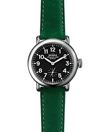 Shinola The Runwell Green Leather Strap Watch, 36mm | Bloomingdale's (US)