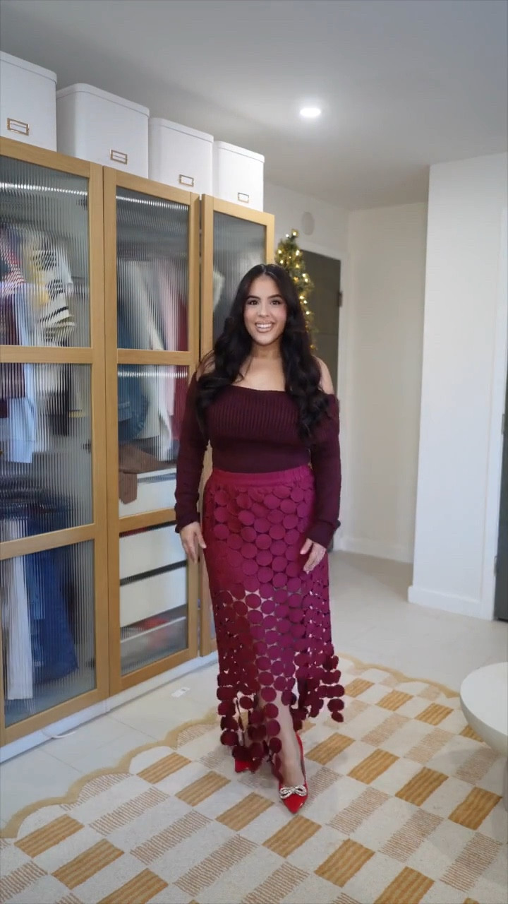 Okay but burgundy for the holidays? Always a yes. ❤️✨ Wearing size L in everything!

This whole look is from Amazon and it’s honestly one of my favorites — bold, flattering, and comfy enough for all the holiday food and fun. The skirt is such a statement!


#LTKSeasonal #LTKMidsize #LTKHoliday