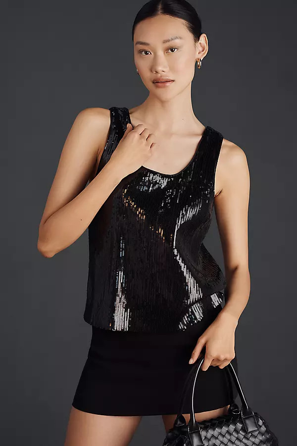 Grey Lab Sequin Tank Top | Anthropologie (US)