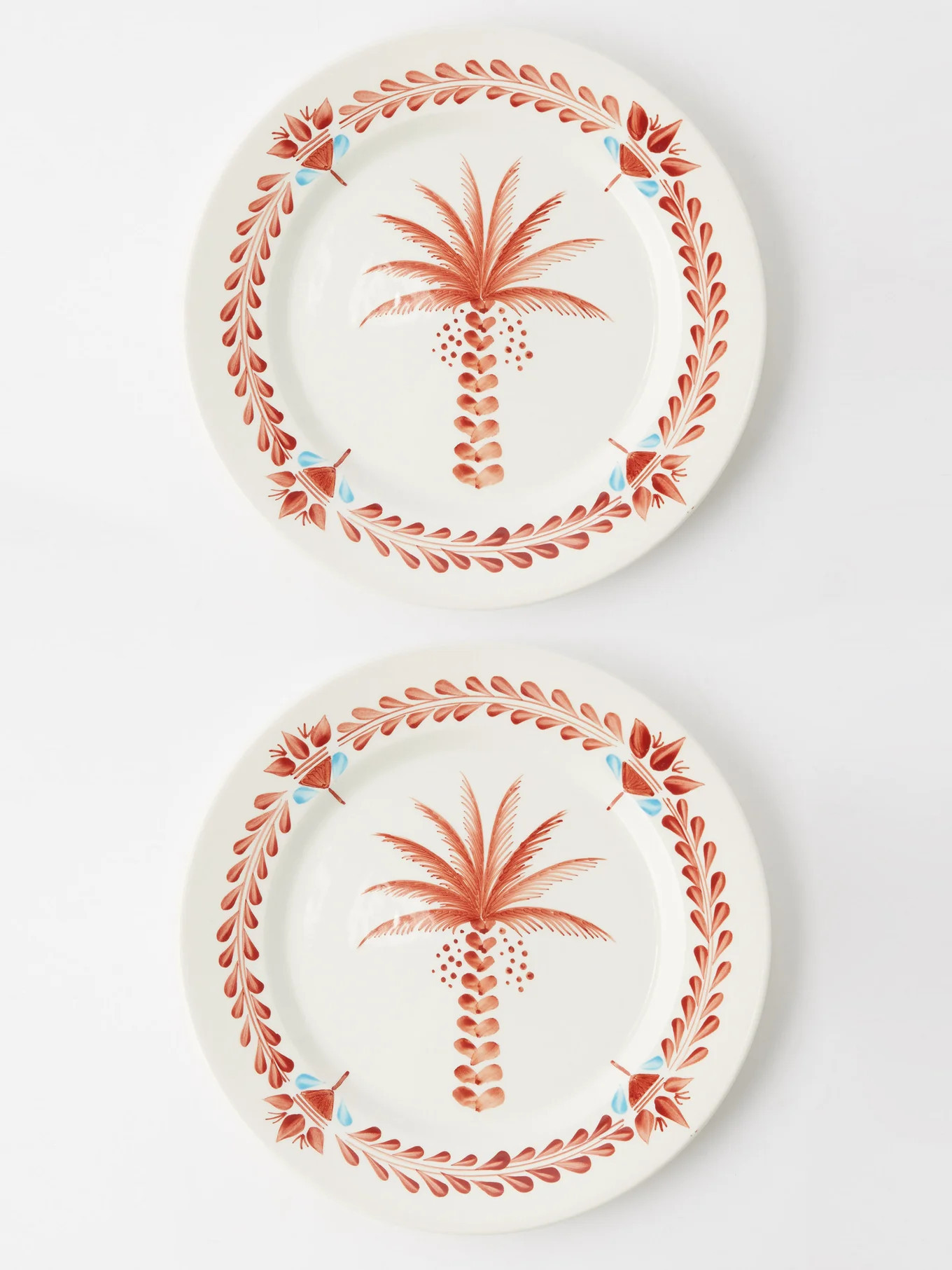 Set of two Palma hand-painted ceramic plates | Matches (UK)