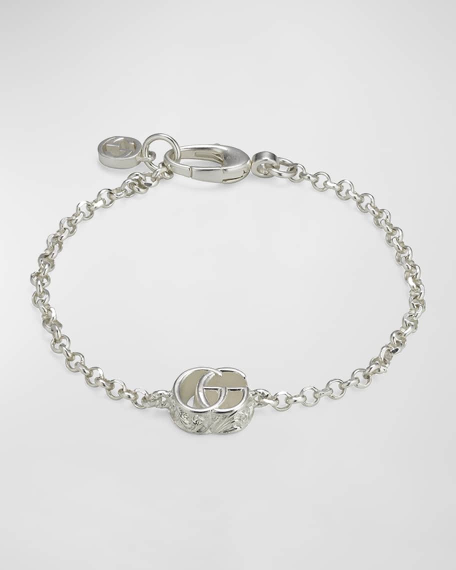 GG Marmont Sterling Silver Bracelet | Neiman Marcus