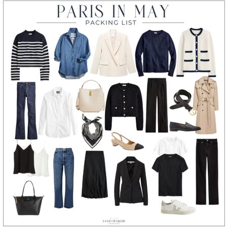 Packing for Paris In May- Part 1
Denim
Tweed Jacket
Blazer
Sneakers
Trench coat 
Capsule Wardrobe 

#LTKtravel #LTKstyletip #LTKover40