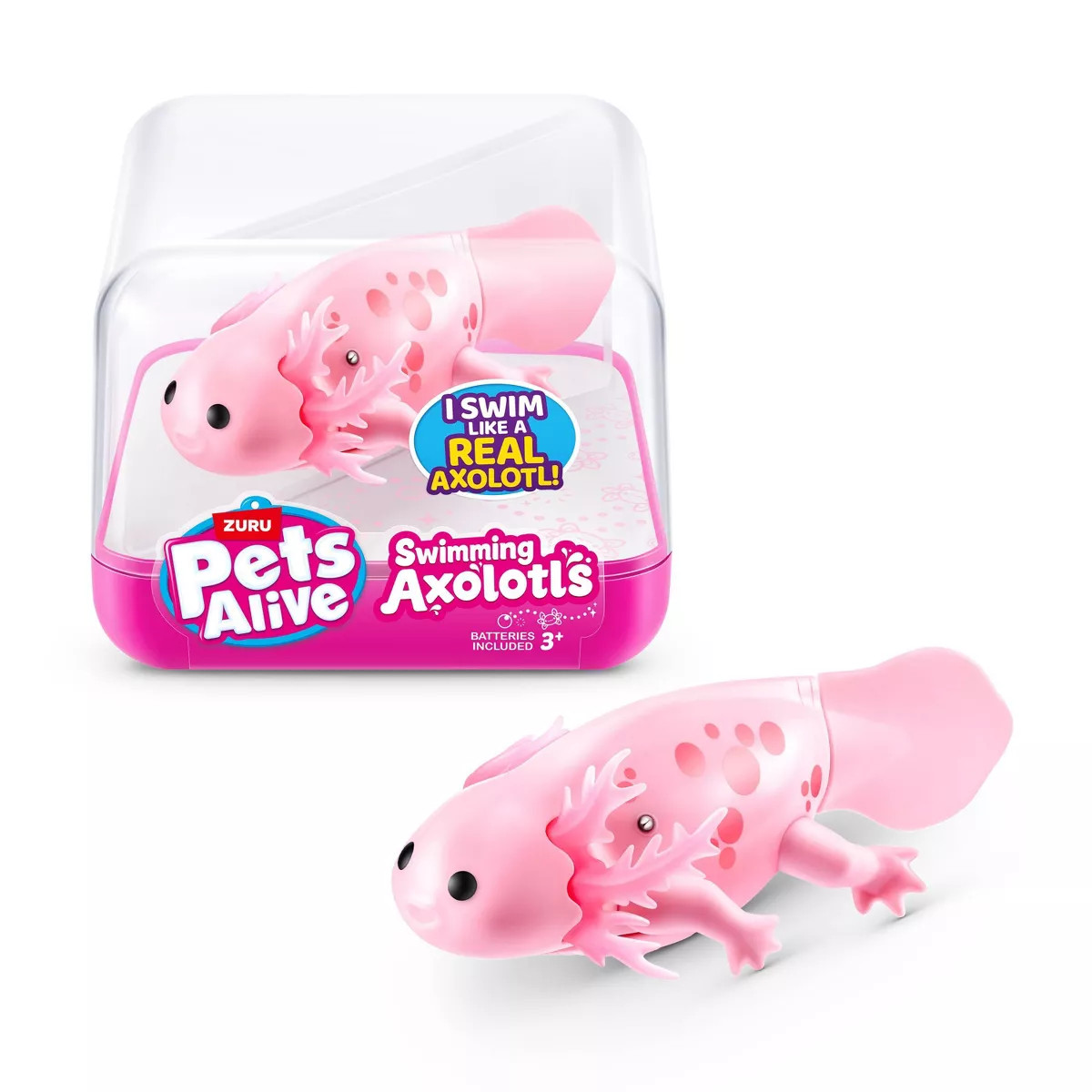 Pets Alive Swimming Axolotl - Pink | Target
