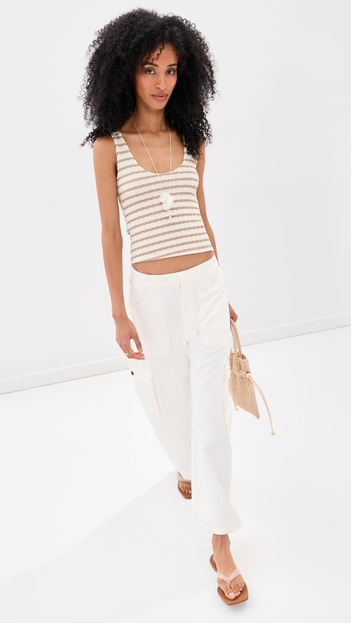 LE BOP Louise Cropped Stripe Tank Top | Shopbop | Shopbop