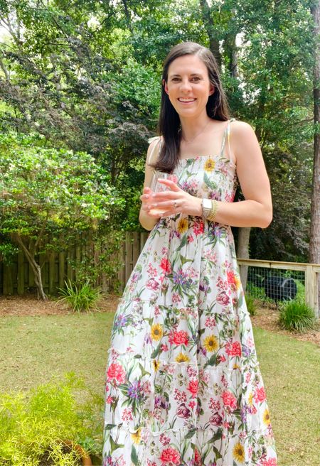 I’ve spent the last couple of days in Fairhope for wedding planning meetings with my mom, so a glass of wine to toast to a productive week feels fitting! I’m excited to share more with y’all as we square things away in preparation for the fall, but there are a couple of other fun Wedding Wednesday posts on my radar before that!

Smocked top maxi dresses like this one by @maxwellandgeraldine are my go-to style in the spring and summer since they are perfectly comfortable for everything from dinner plans to sitting outside in the afternoon with family (what I’ve done a good bit of while home)! I love the brand’s Brooke dress and am not at all surprised that this Beth style has become a fast favorite too. I wear an extra small in the brand, but since they are smocked you’re able to have a bit of flexibility on sizing. Wishing y’all the happiest Friday!

#LTKFind #LTKstyletip #LTKSeasonal