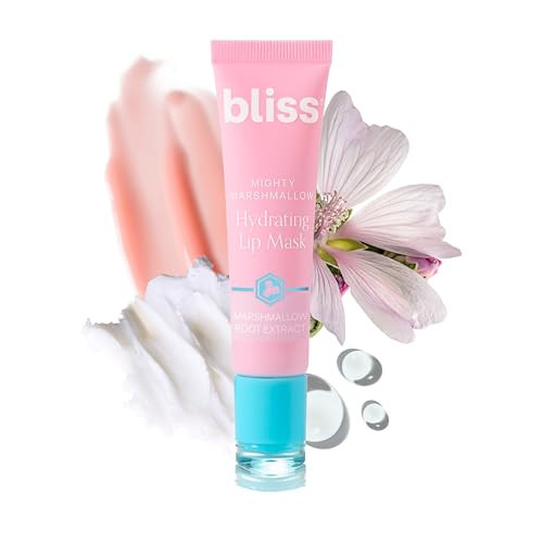 Bliss Lip Masks - Hydrating, Soothing, Exfoliating - Mighty Marshmallow & Pumpkin Powerhouse (02 Mighty Marshmallow) | Amazon (US)