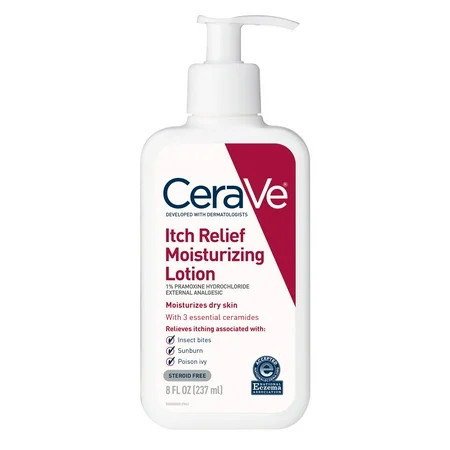 CeraVe Itch Relief Moisturizing Body Lotion, Steroid-Free Treatment for Dry & Itchy Skin 8 oz | Walmart (US)