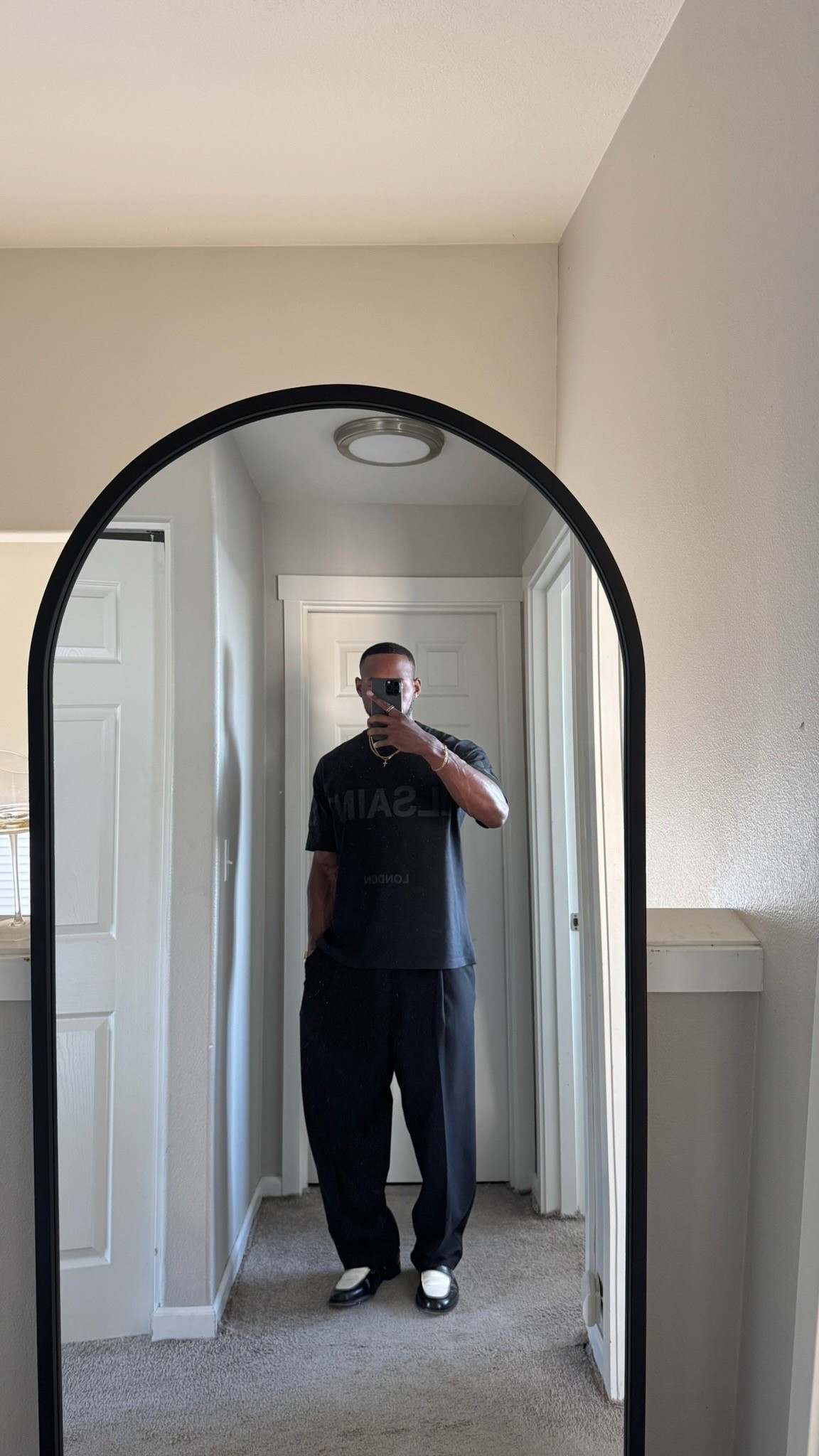 Blacked out. #LTKmensfashion #minimalstyle #monochromefit #menswearinspo #cleanfit #elevatedcasual #LTKmensstyle
