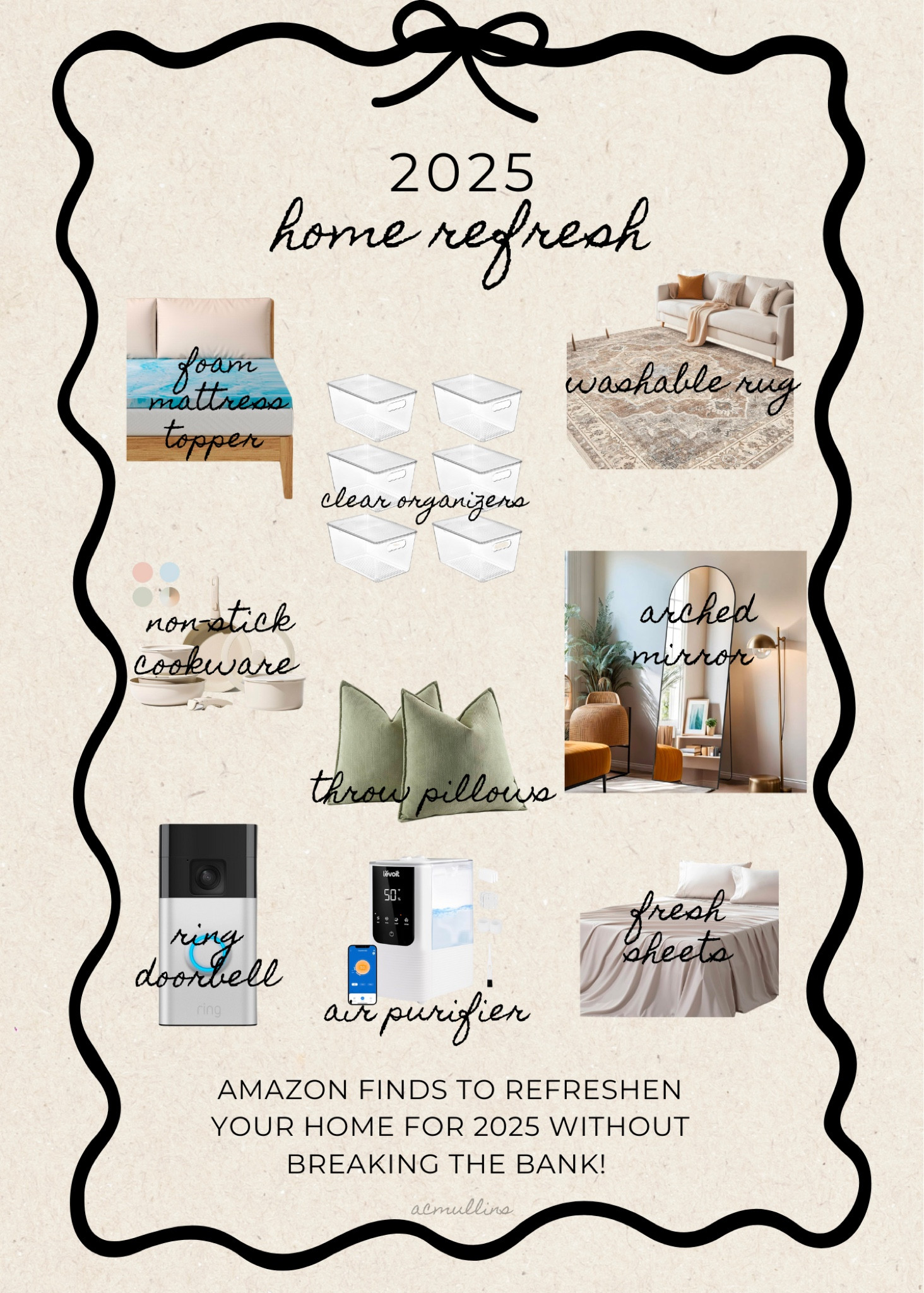 A few of my recent Amazon home finds to freshen up our home for 2025! Also most of these are currently on sale!! 

#LTKFamily #LTKHome #LTKSaleAlert