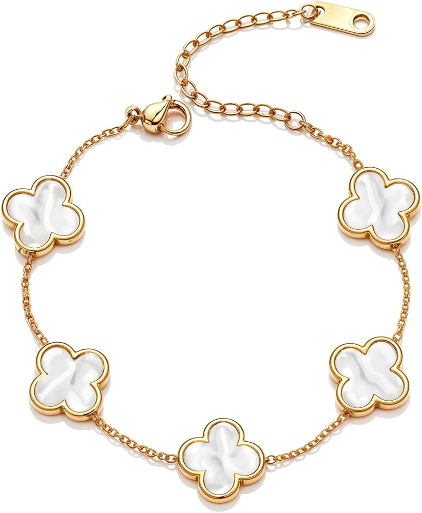 Clover Bracelets for Women | Designer Four Leaf Bracelets for Women | Lovely Gift | Amazon (US)