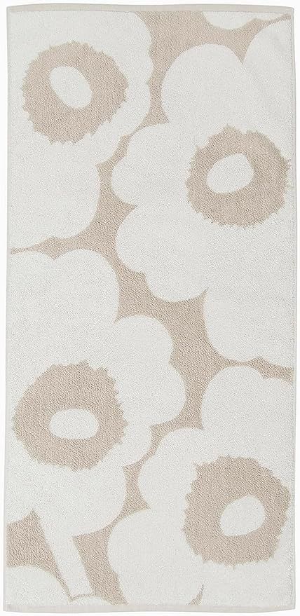 MARIMEKKO - Unikko Cotton Terry Guest Towel (Beige Poppy) | Amazon (US)