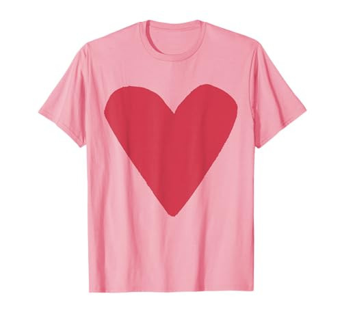 Red Heart Pink T-Shirt | Amazon (US)
