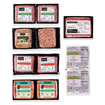 ButcherBox - Ground Meat Beef, Bison, Pork, Turkey, Lamb Variety Box - Frozen - 11 lbs | Target