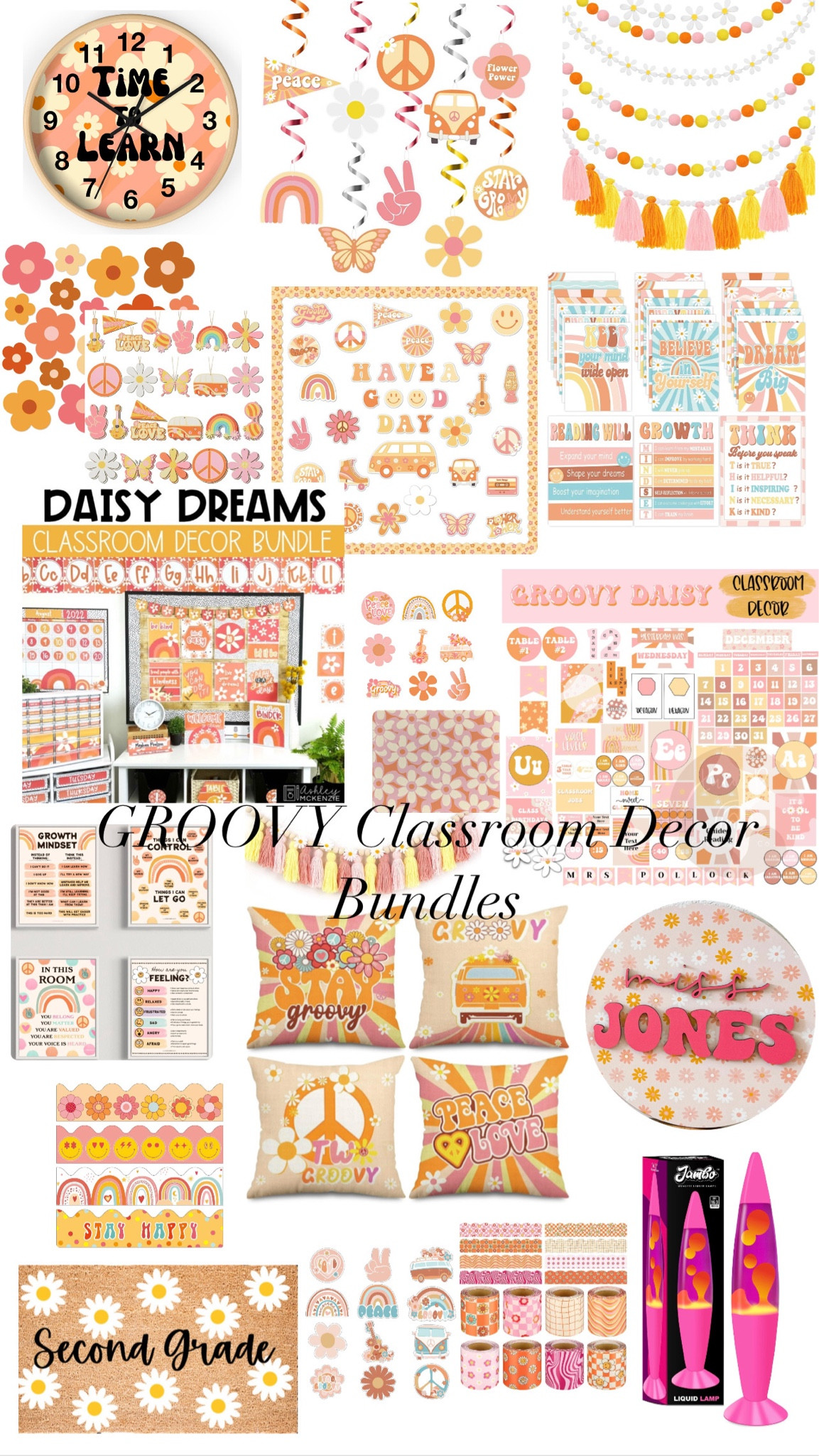 GROOVY Classroom Decor!!! ✌🏼☮️💕

#LTKBacktoSchool #LTKFind #LTKstyletip