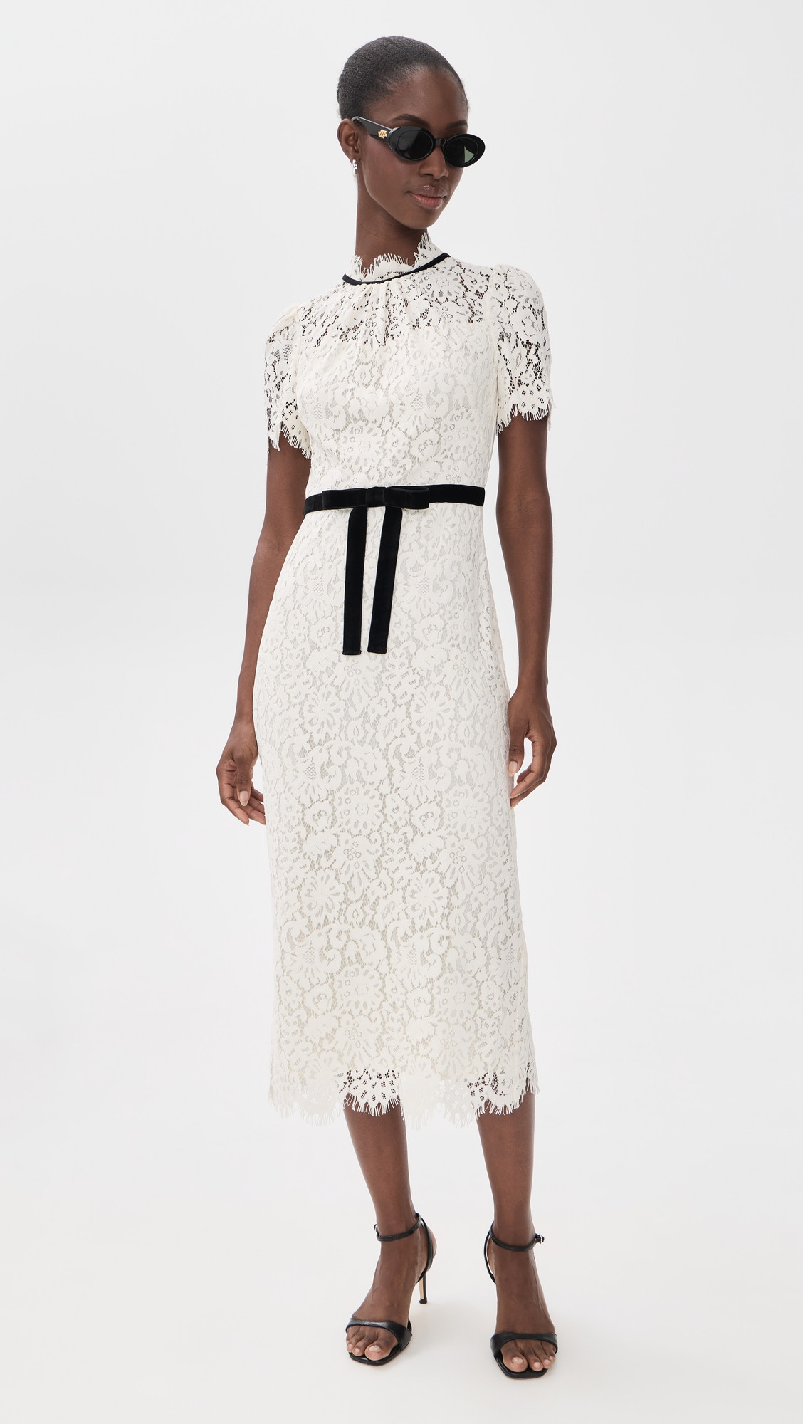 Shoshanna Elyse Dress Ivory/Jet 4 | Shopbop