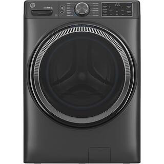GE 5.0 cu.ft. Smart Front Load Washer in Carbon Graphite with Steam, UltraFresh Vent System, and ... | The Home Depot