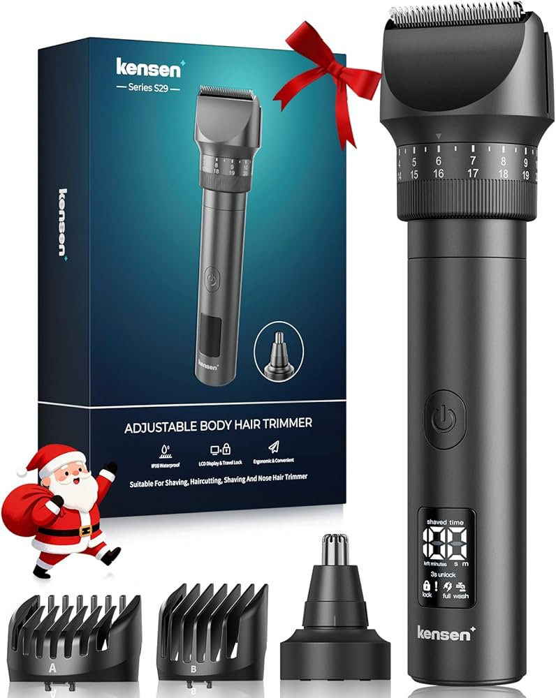 Beard Trimmer for Men - 42 Adjustable Length Settings Hair Clippers, Christmas Gift Professional ... | Amazon (US)