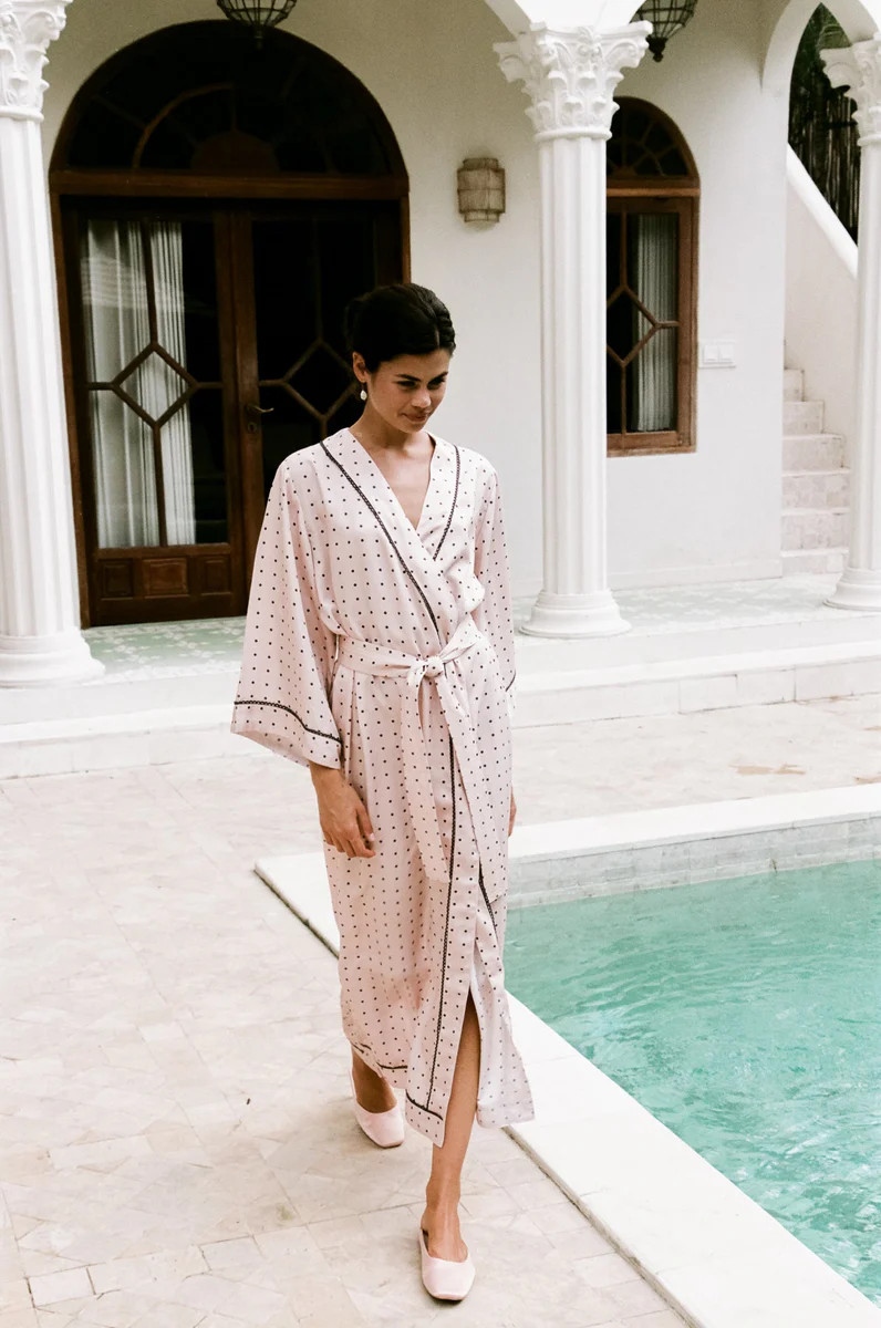 Alice Kimono Robe - TENCEL™ Lyocell - Dot | Piyama US