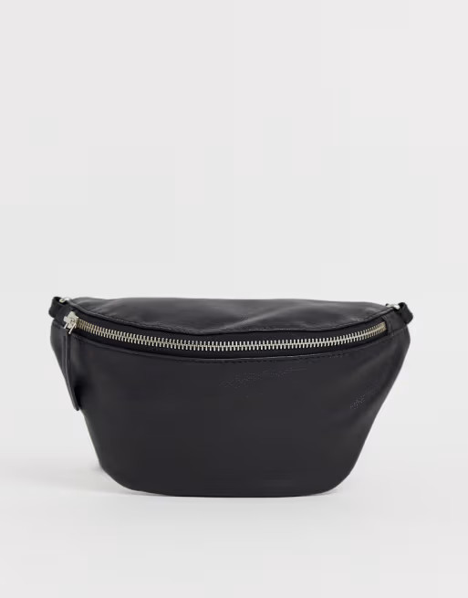 ASOS DESIGN LEATHER classic fanny pack | ASOS (Global)