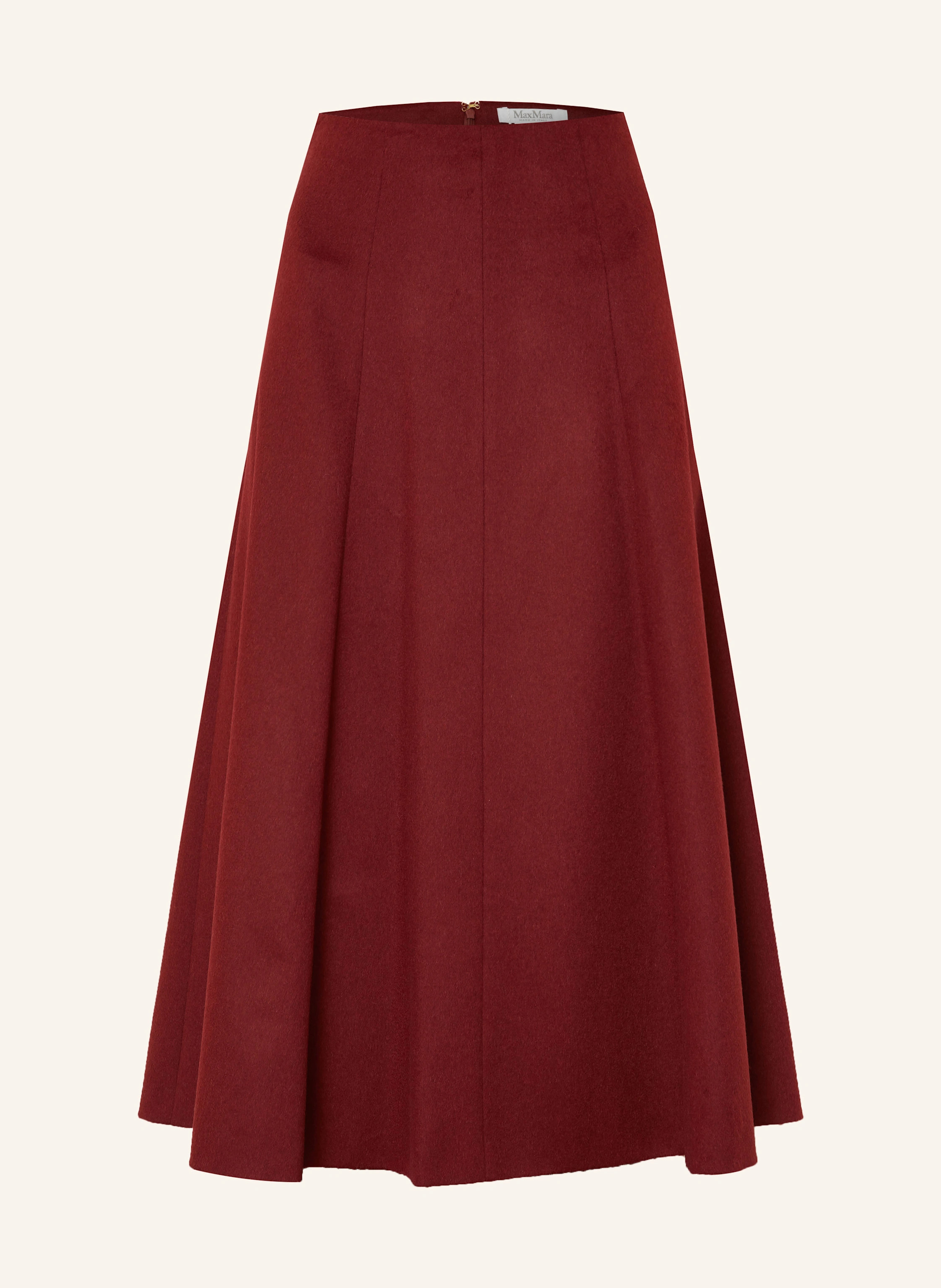 Max Mara Strickrock GENEVE aus Kamelhaar in dunkelrot | Breuninger (DACH)