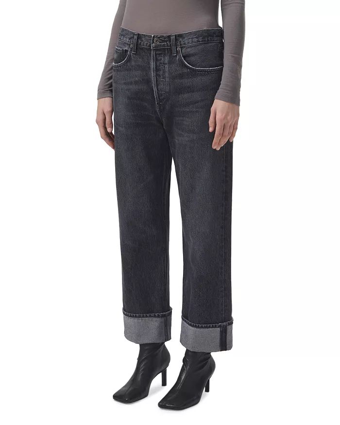 Fran High Rise Wide Leg Low Slung Jeans in Ditch | Bloomingdale's (US)