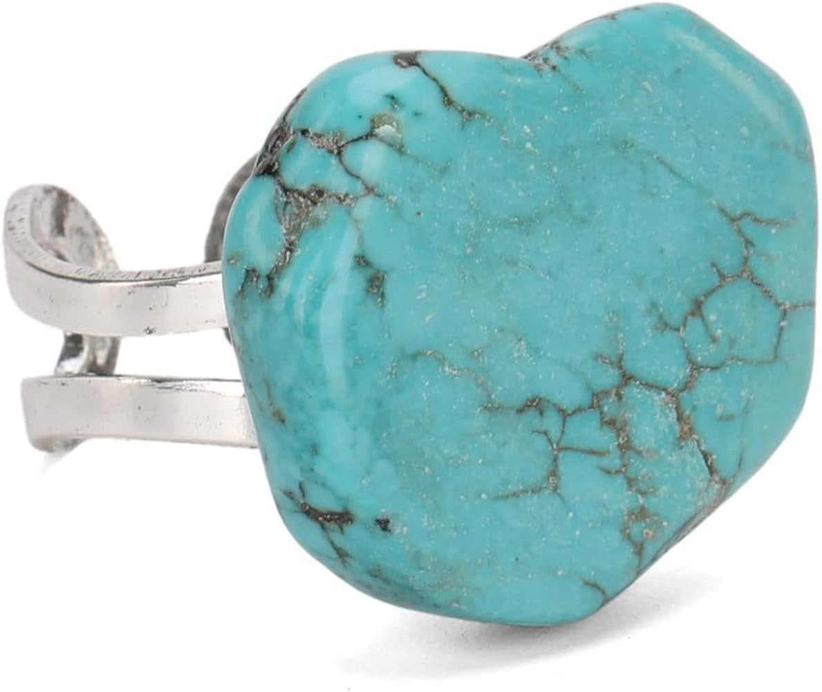 Montana West Rustic Couture's Bohemian Turquoise Cuff Ring for Women Cowgirl | Amazon (US)