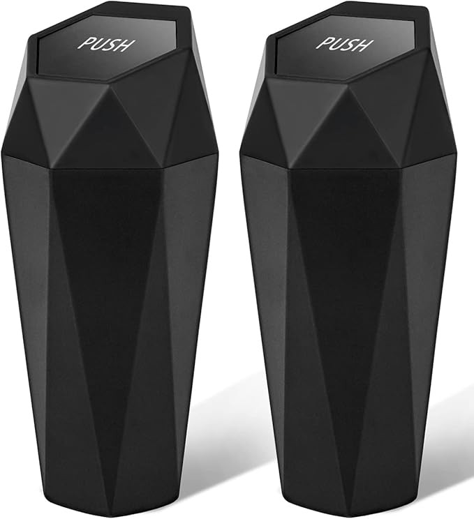 SINSEN Car Trash Can, Garbage Bin Mini Trashcan, Interior Automotive Accessories, Vehicle Waste H... | Amazon (US)