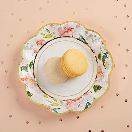 Kate Aspen Brunch Floral 7 (Set of 16) Paper Plate, One Size, Multi | Amazon (US)