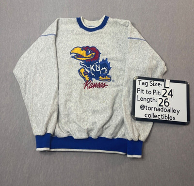 Vintage Jayhawks Kansas KU University Made in USA Size L  | eBay | eBay US