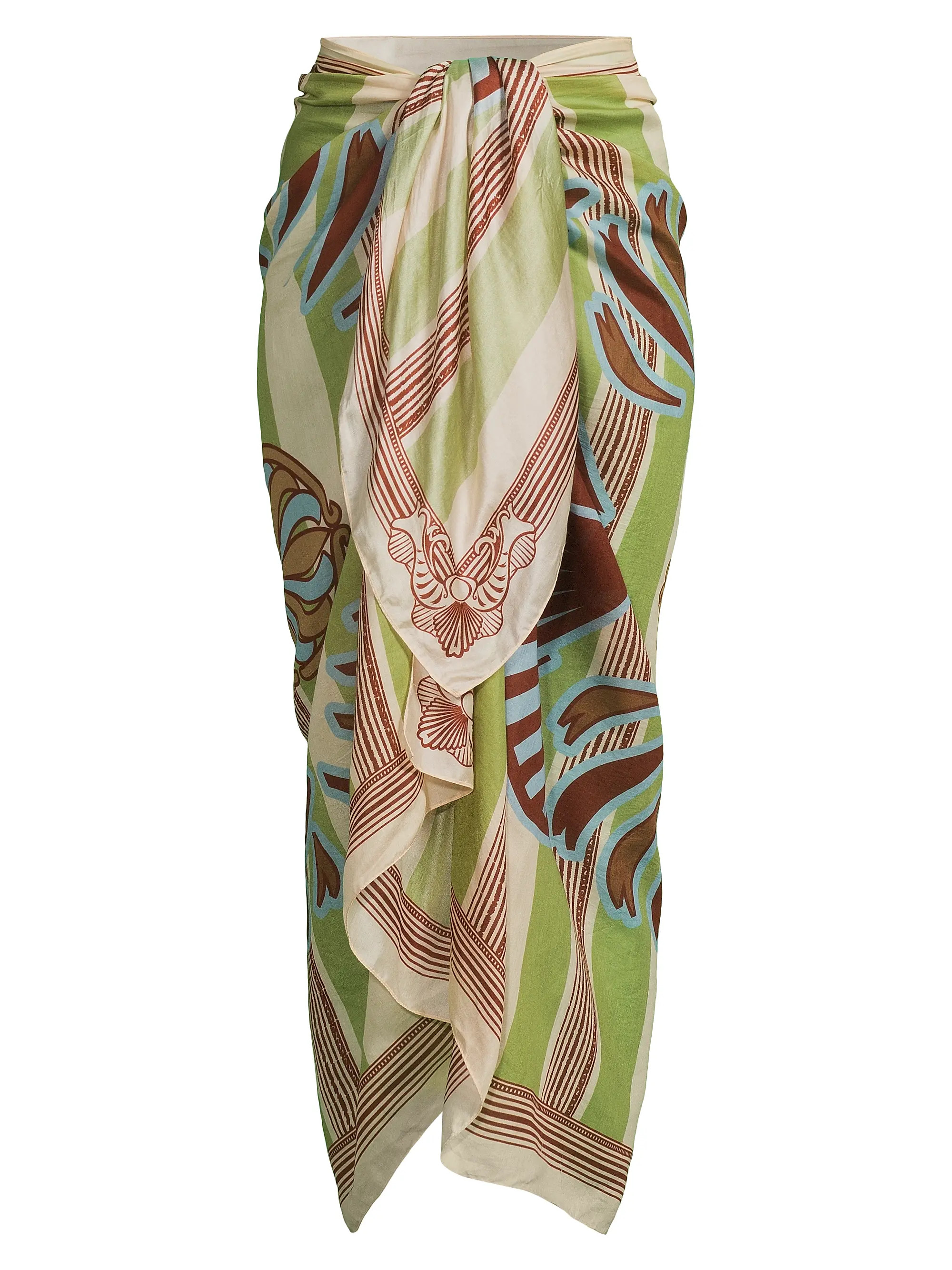 De La Falaise Silk-Blend Sarong | Saks Fifth Avenue