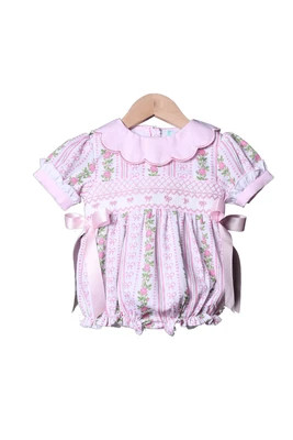 Smocked Fancy Floral Bubble | The Smocked Flamingo