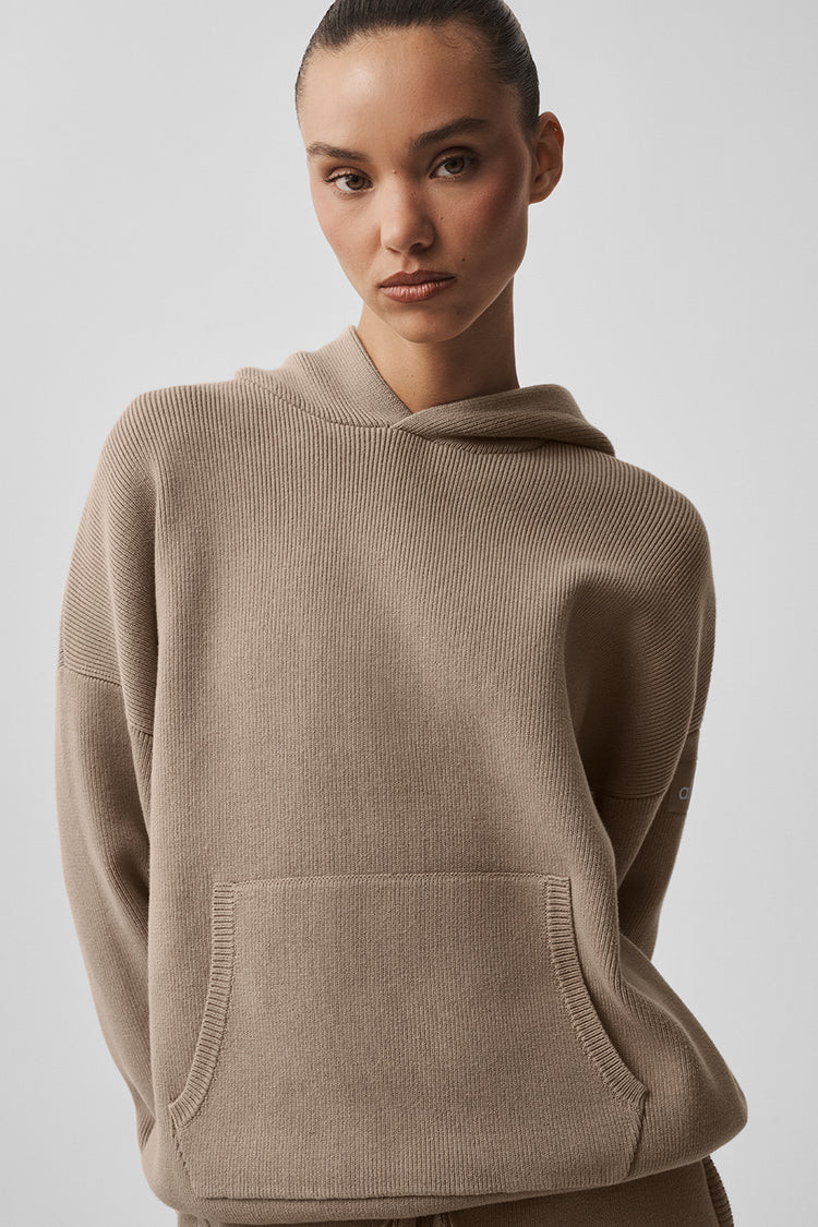 Scholar Hooded Sweater - Gravel | Alo Yoga (US)