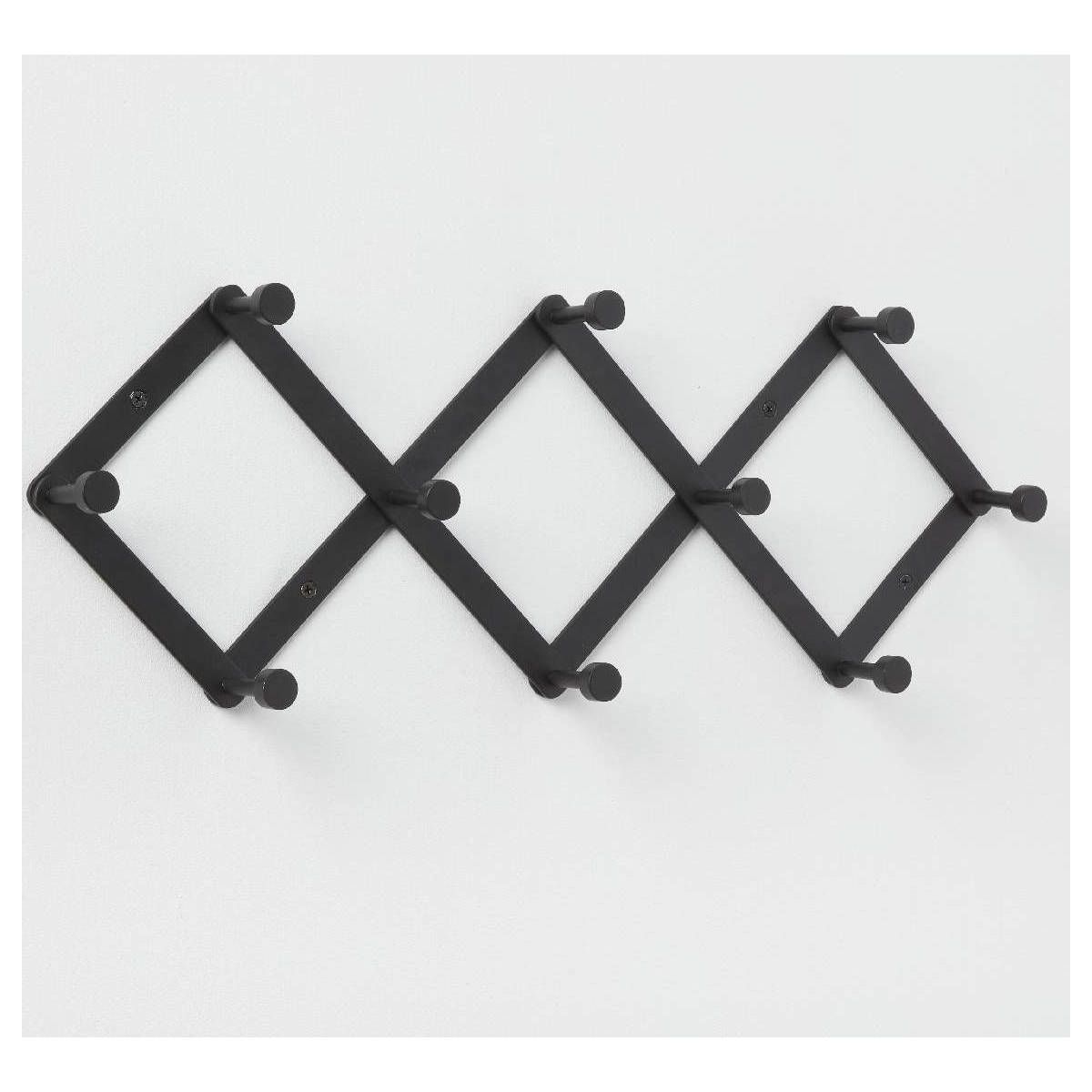 Accordian 10 Hooks Rail Matte Black - Brightroom™ | Target
