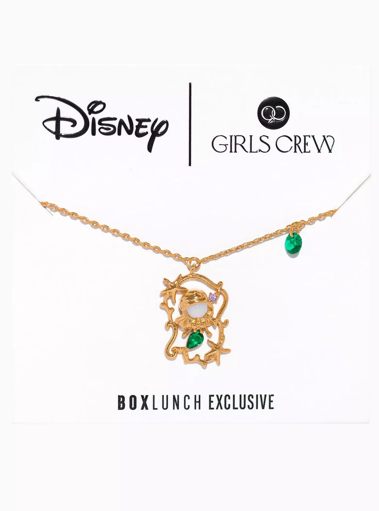 Girls Crew Disney The Little Mermaid Ariel Portrait Necklace - BoxLunch Exclusive | BoxLunch | BoxLunch