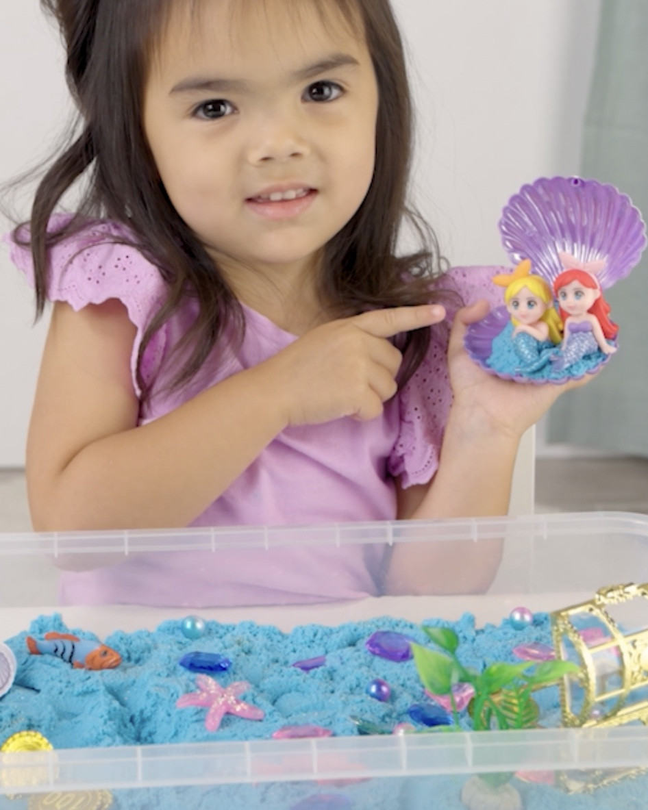 🧜‍♀️✨ Transform playtime with the Mermaid Sand Bin! 🌊

Bring the magic of the ocean into your home with this engaging sensory playset. 🐚 Featuring colorful sand, enchanting mermaid figurines, and fun ocean-themed accessories, this set is perfect for sparking creativity and boosting fine motor skills. 

🎨🌟Not only does it offer endless hours of fun, but it also helps reduce stress and promotes a calm, focused mind. 🌈 

Your child will love exploring this magical underwater world! 🦀

Share the joy by tagging a mom who'd love this or get yours today! 

#sensationallyot #springseason #springactivities #springforkids #momhacks #parenttips #parentinghacks #parentingtips #multisensory #momlife
