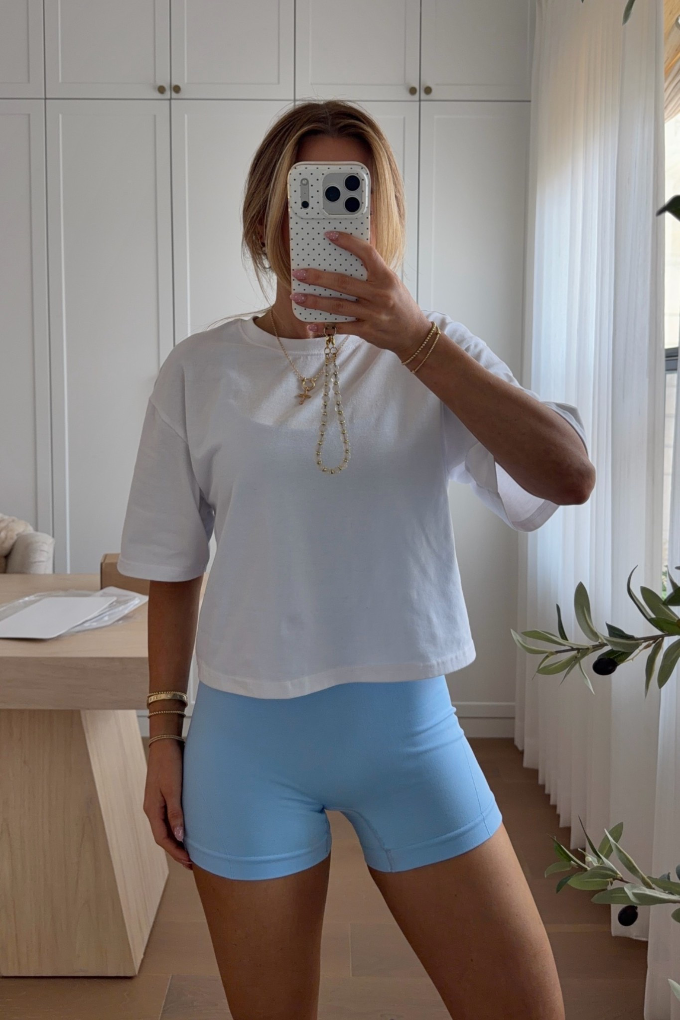 wearing size small